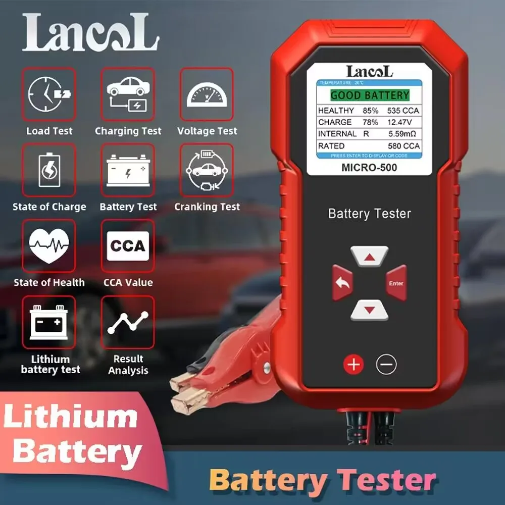 Battery Load Tester - Lancol Micro 500 12V Tester batteria