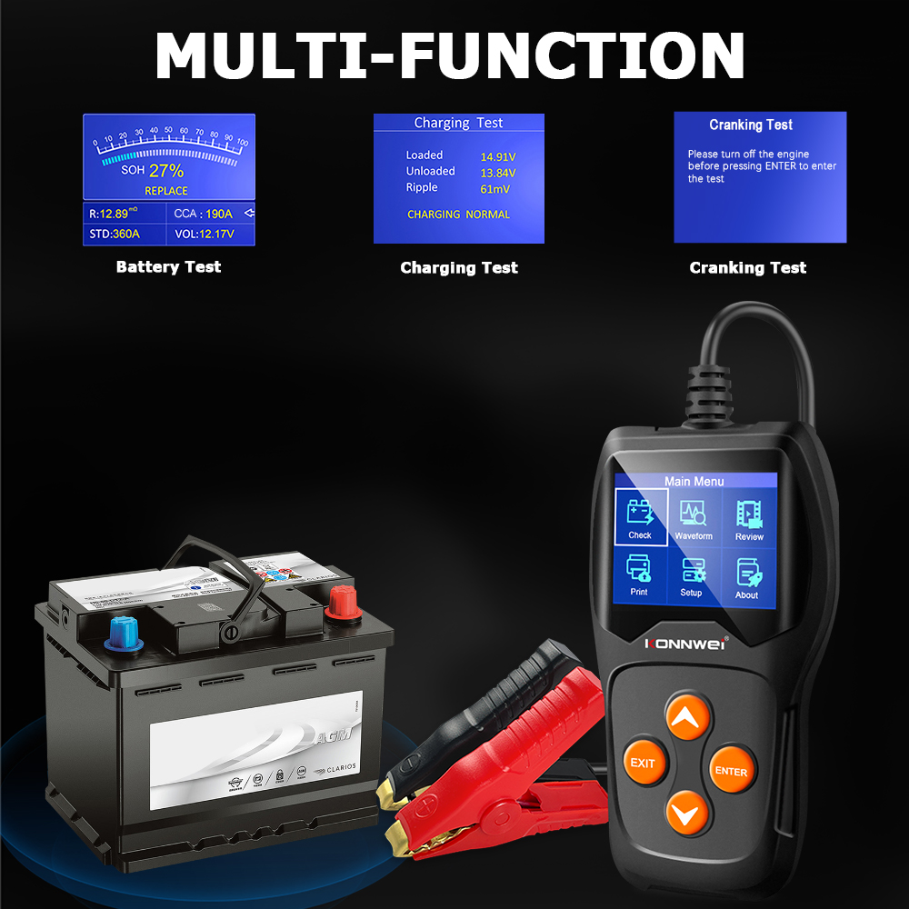 KONNWEI KW600 Tester Professio - Battery Load Tester recensione e prezzo