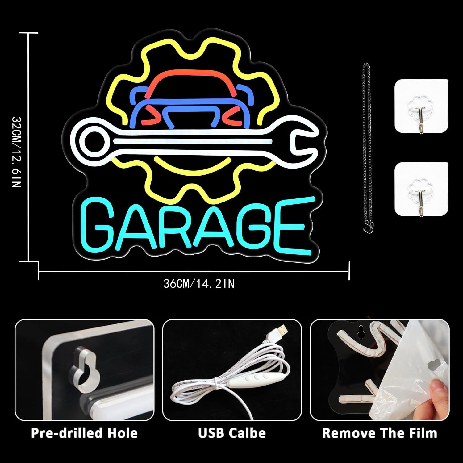 Insegna al Neon per Garage, Al - Auto Repair Shop In recensione e prezzo