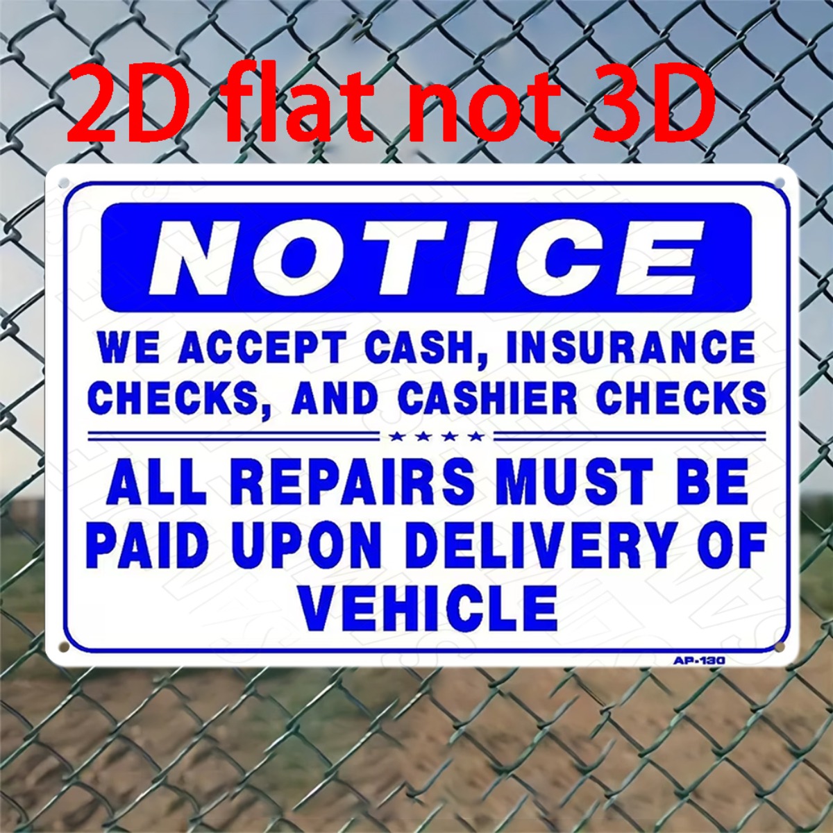 Insegna da Parete in Metallo 2 - Auto Repair Shop Insurance recensione e prezzo