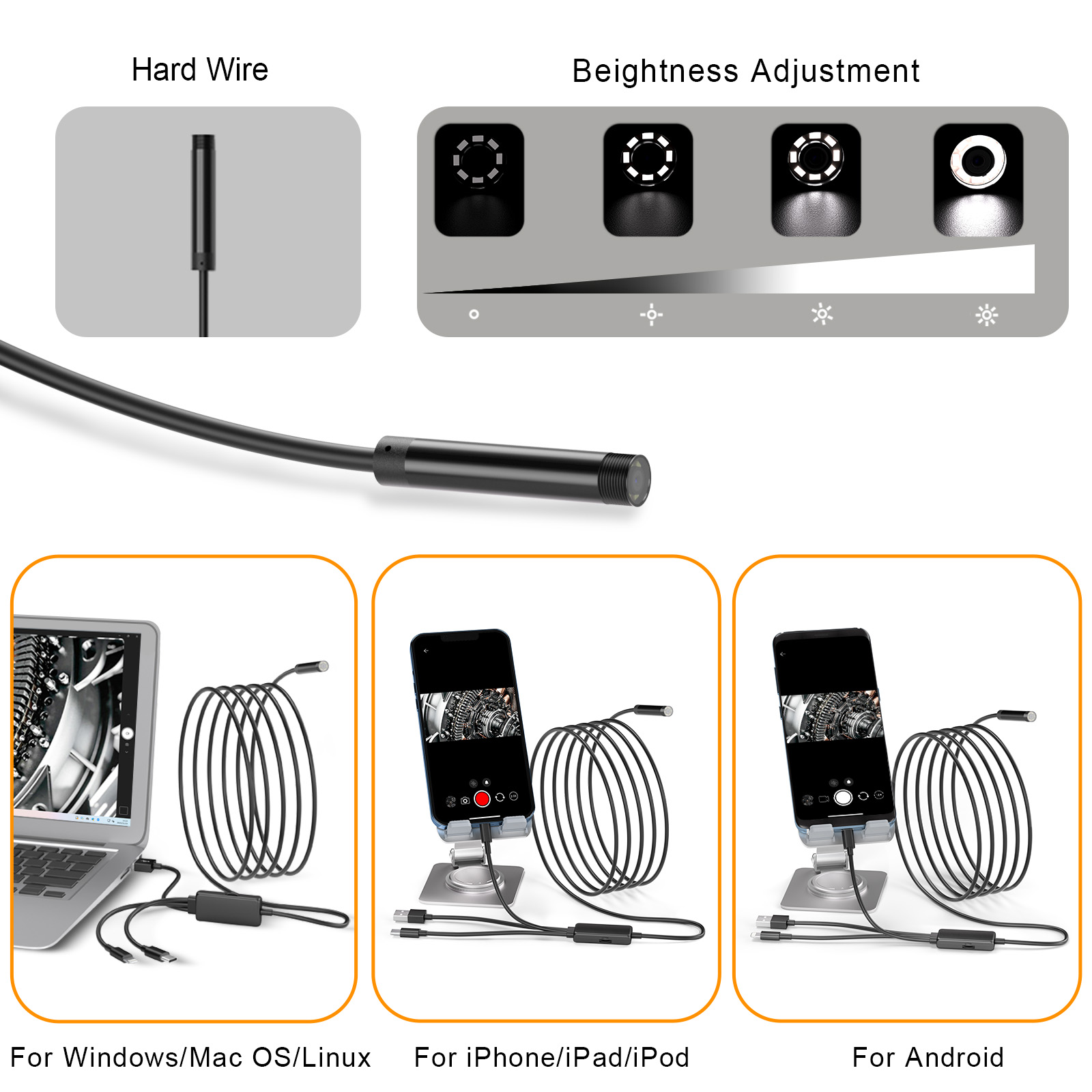 Nuovo Arrivo 3 in 1 1080P Endo - Endoscope Inspection Camera recensione e prezzo